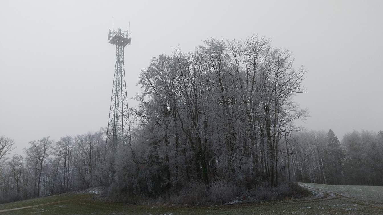 Bildtitel: Antennenmast beim Rabenfels