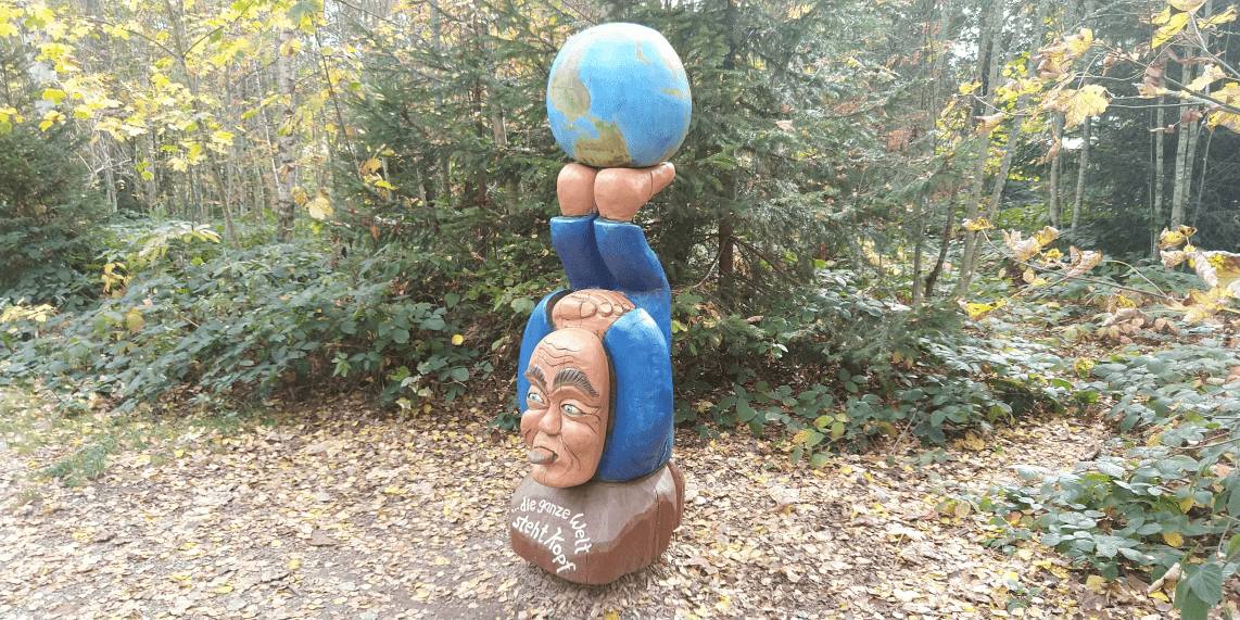 Bildtitel: die ganze Welt steht Kopf