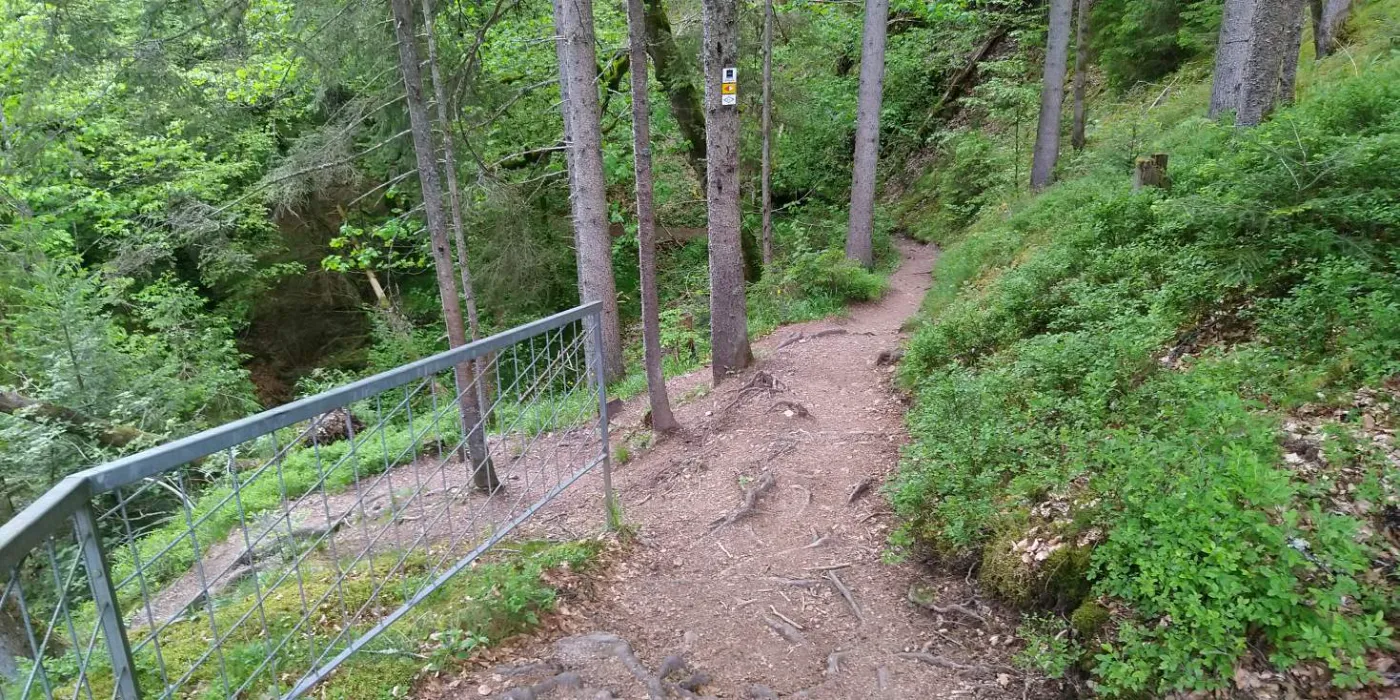 Bildtitel: Abstieg zum Rechenfelsen