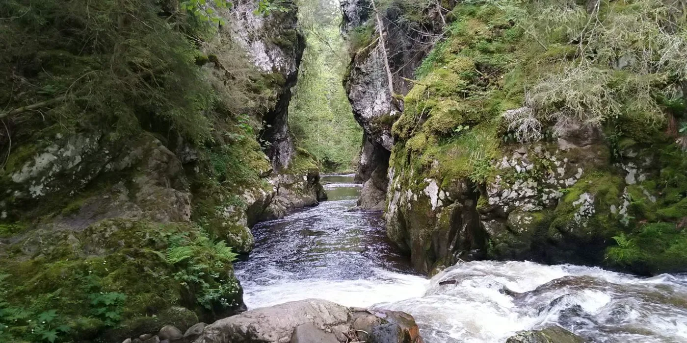 Bildtitel: Rechenfelsen die Schlucht