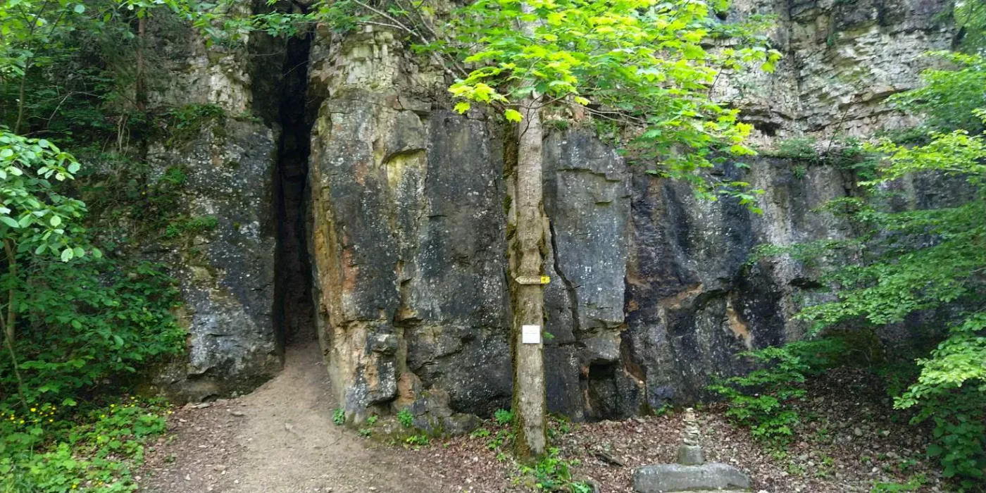 Bildtitel: Felsspalt