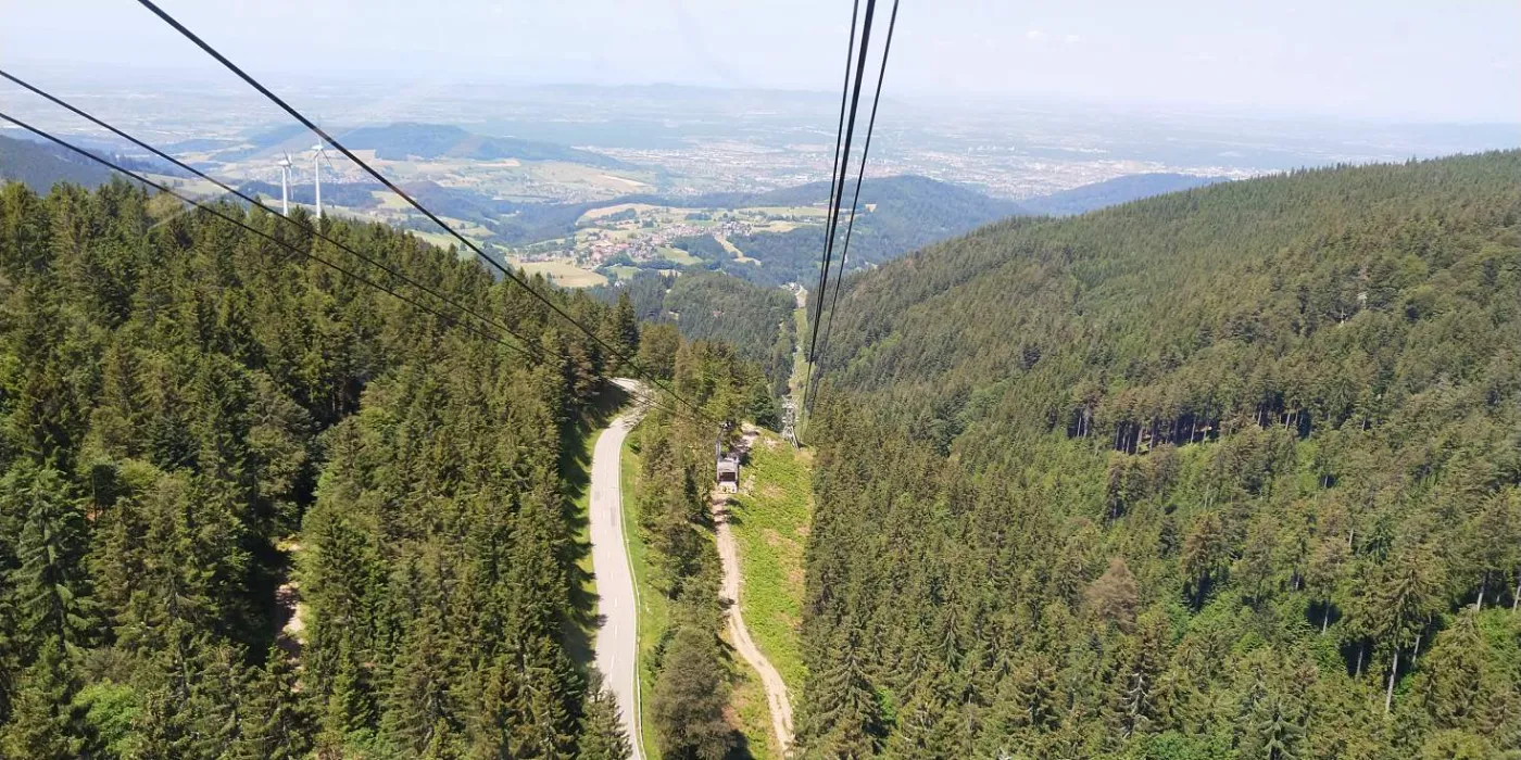Bildtitel: in der Schauinslandbahn