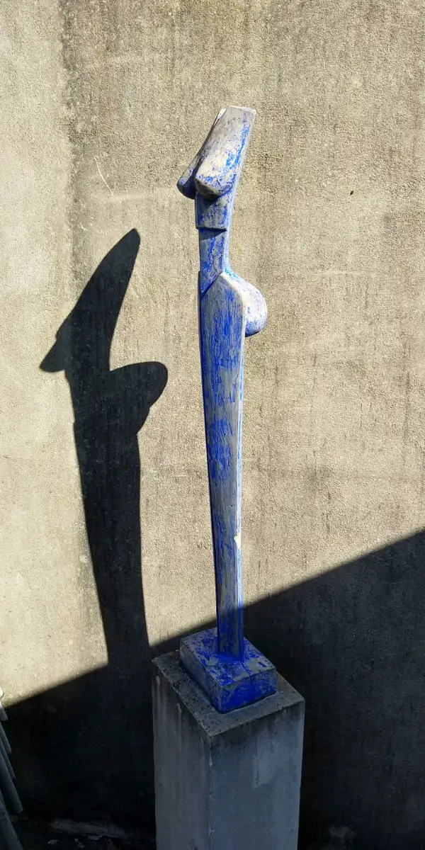 Bildtitel: blauer Torso - beim Kieswerk