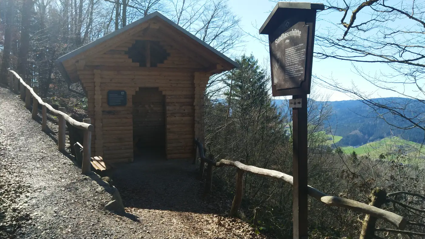 Bildtitel: Sandhasenhütte