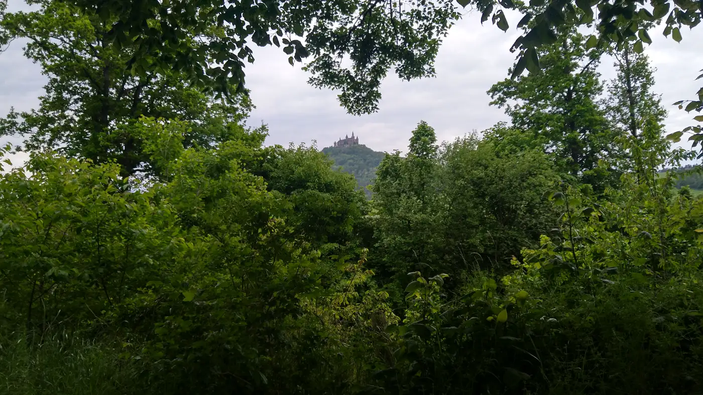 Bildtitel: Blick auf die Burg Hohenzollern