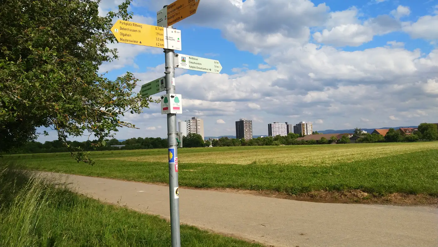 Bildtitel: Tübingen Wegweiser