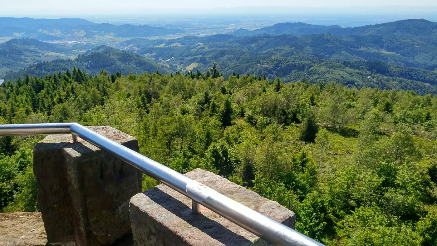 Bildtitel: Aussicht vom Moosturm (892m)