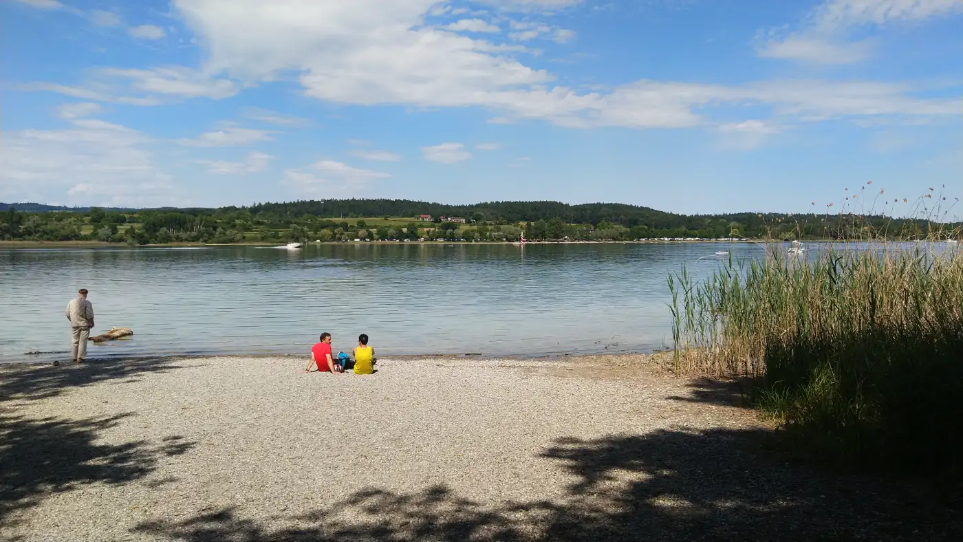 Bildtitel: Sandstrand am Gnadensee