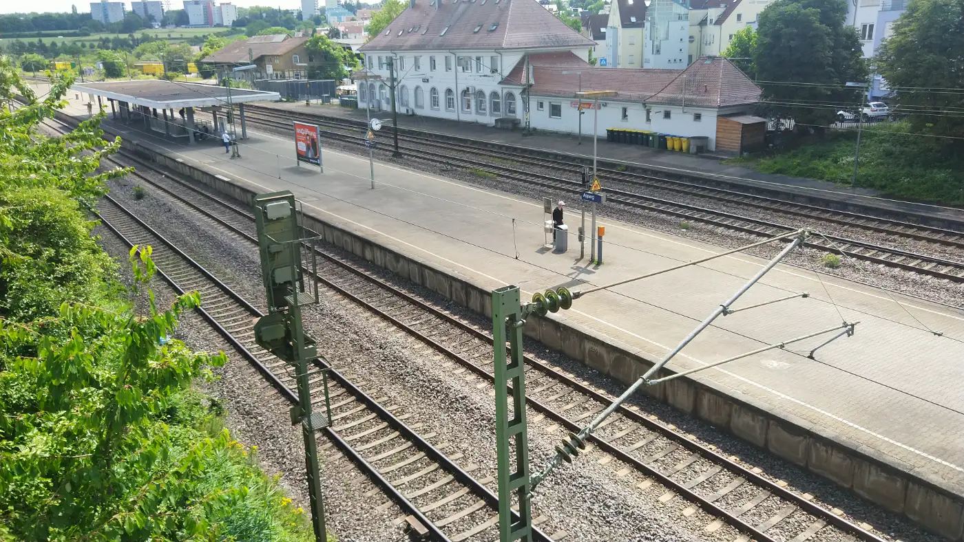 Bildtitel: Bahnhof Asperg
