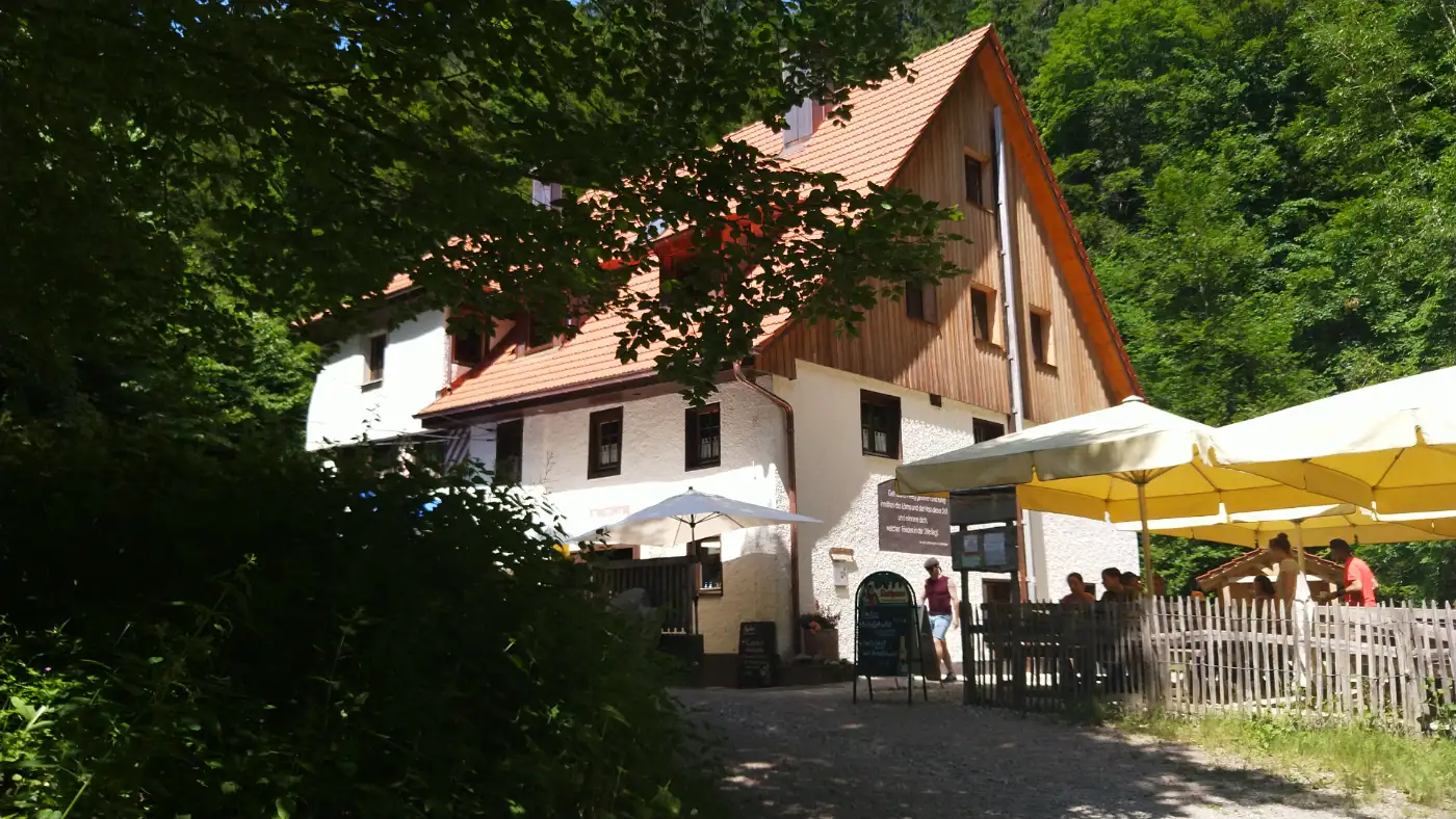 Bildtitel: Gauchachschlucht Burgmühle