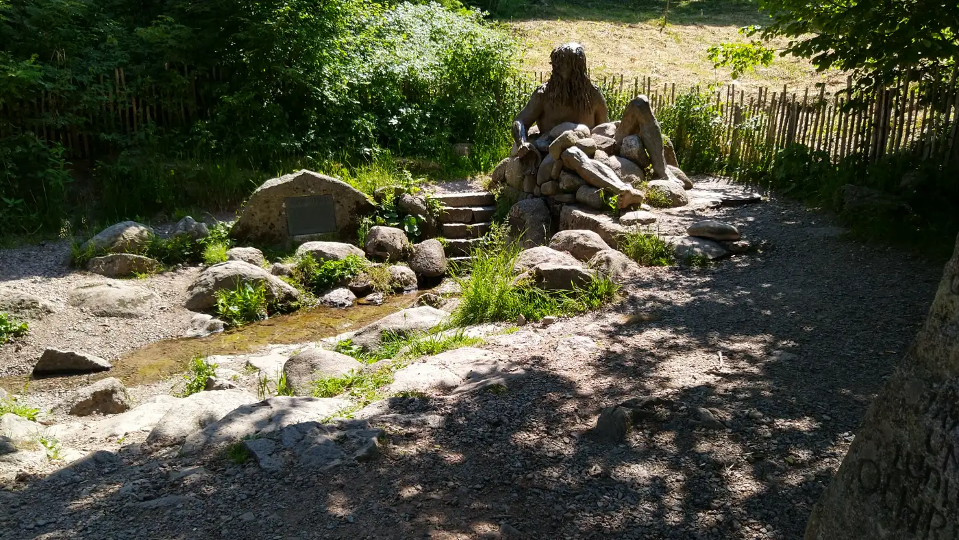 Bildtitel: Donauquelle - Flussgott Danuvius