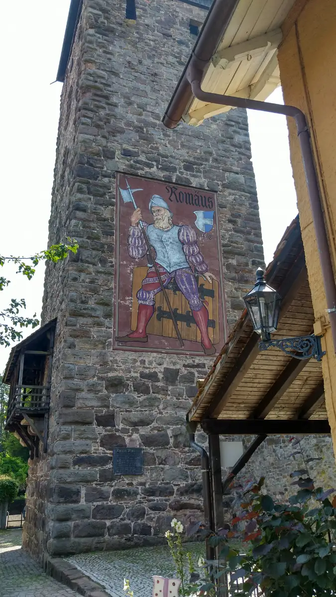 Bildtitel: Romäusturm - um 200 n. Chr. erbaut