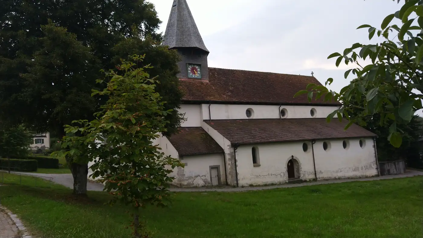 Bildtitel: Schienen - Wallfahrtskirche St. Genesius