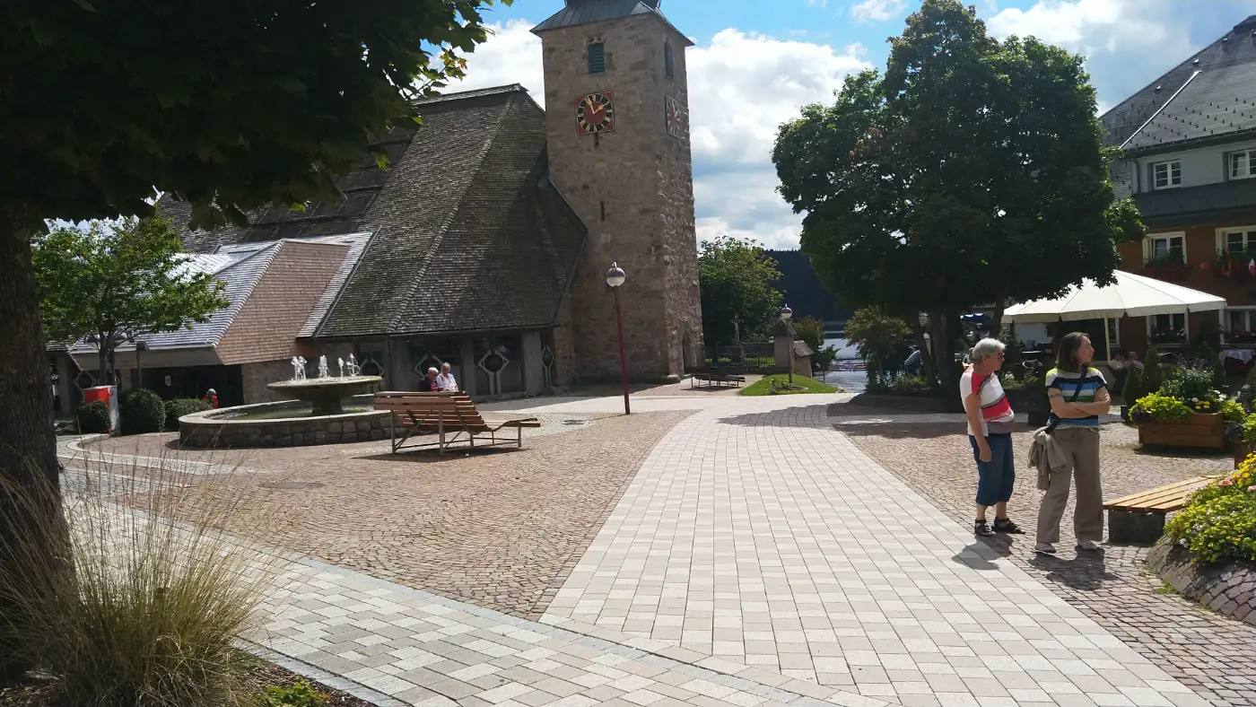 Bildtitel: Ortskern der Gemeinde Schluchsee