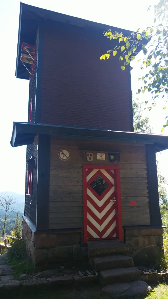 Bildtitel: Der 7 Meter hohe Teisenkopf Aussichtsturm