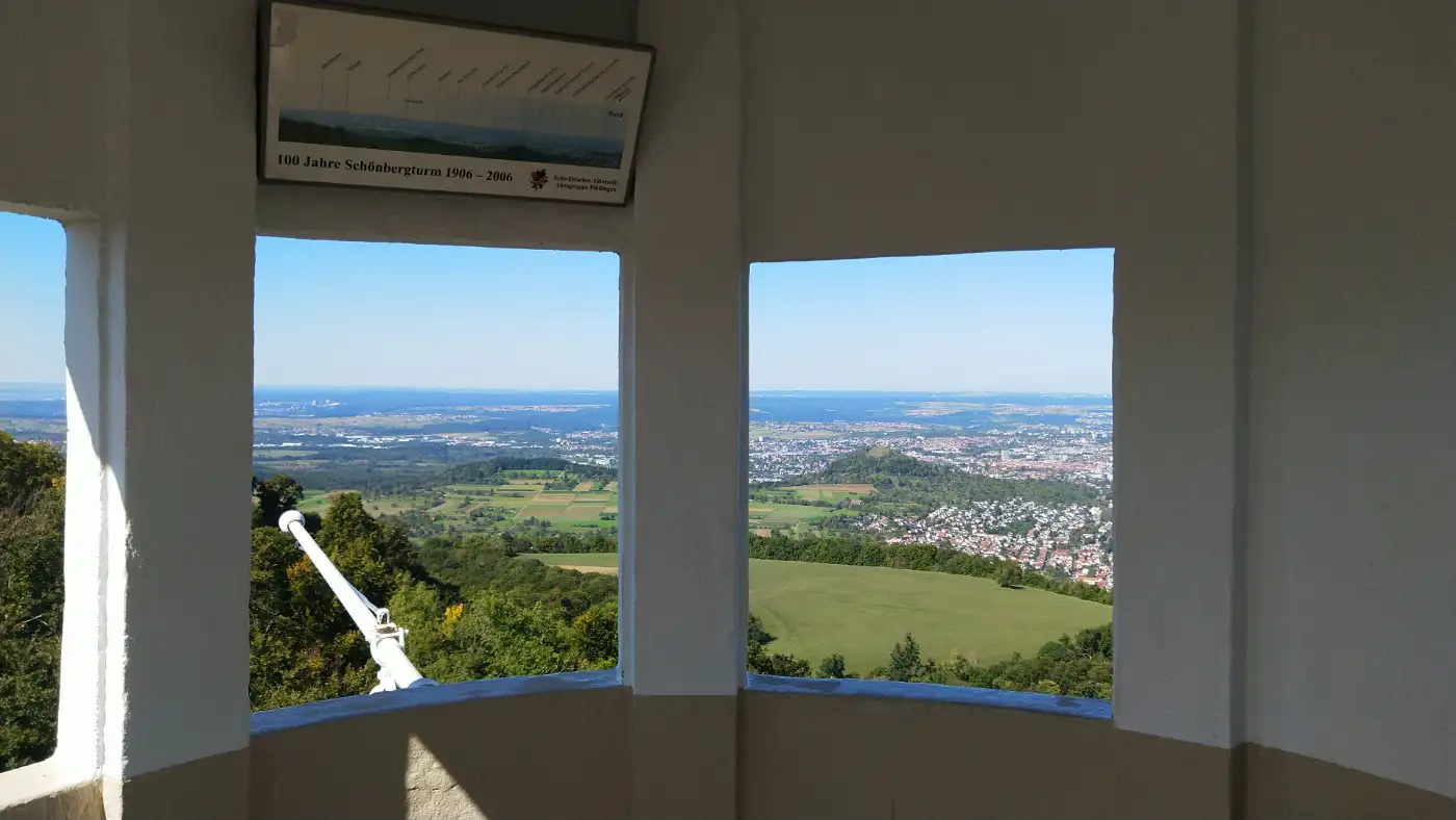 Bildtitel: Auf dem Schönbergturm