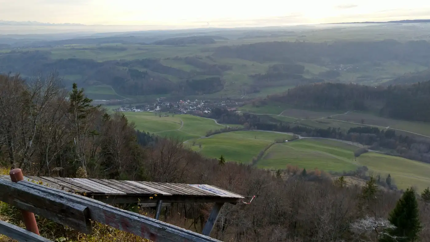 Bildtitel: Gleitschirmrampe am Eichberg