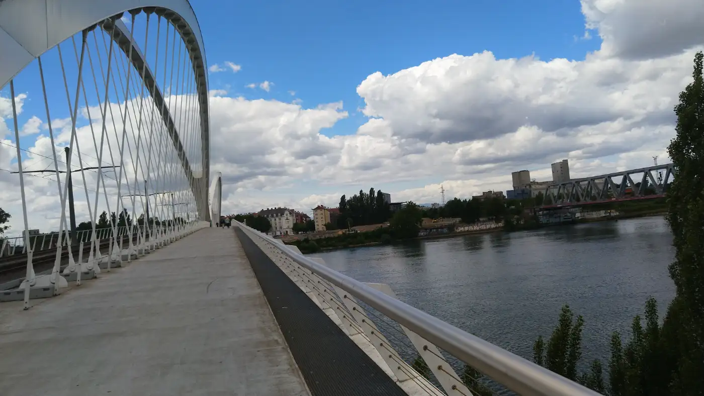 Bildtitel: Beatus-Rhenanus-Grenzbrücke